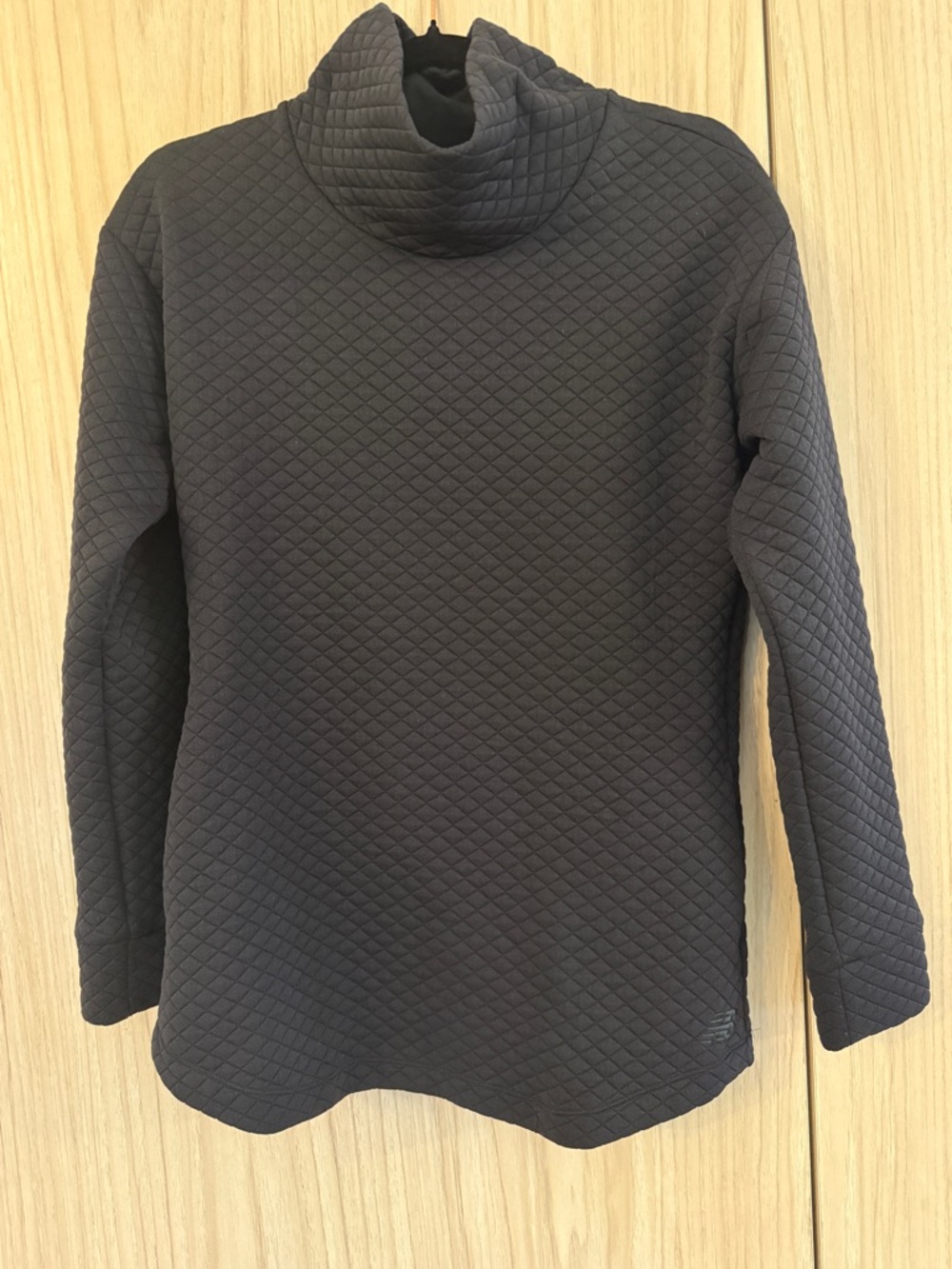 New Balance Quilted Black Turtleneck Pullover